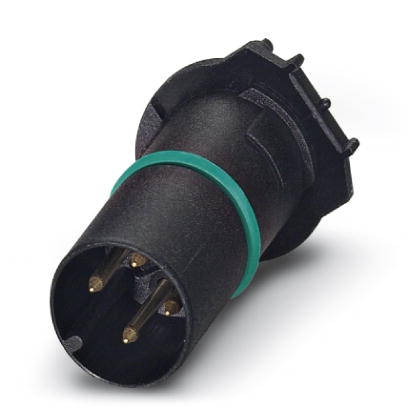 Phoenix Contact M12 Contact Carrier - Plug; SACC-CI-M12MS-4CON-L180 THR; Male; 4-Pin; A - Standard Key